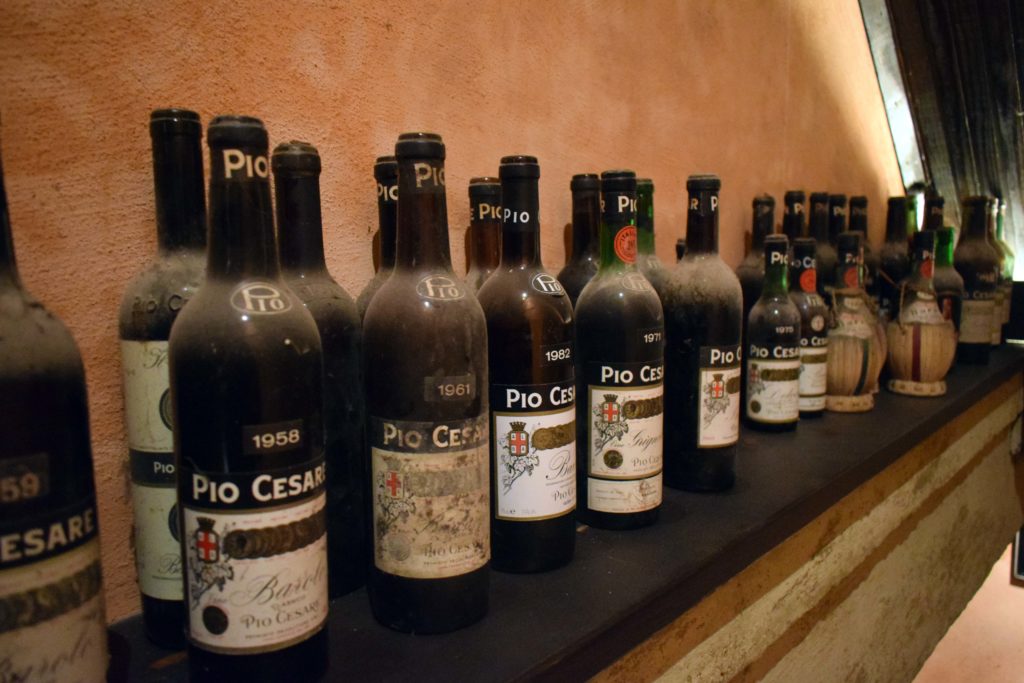 Bottiglie di vino della Cantina Pio Cesare